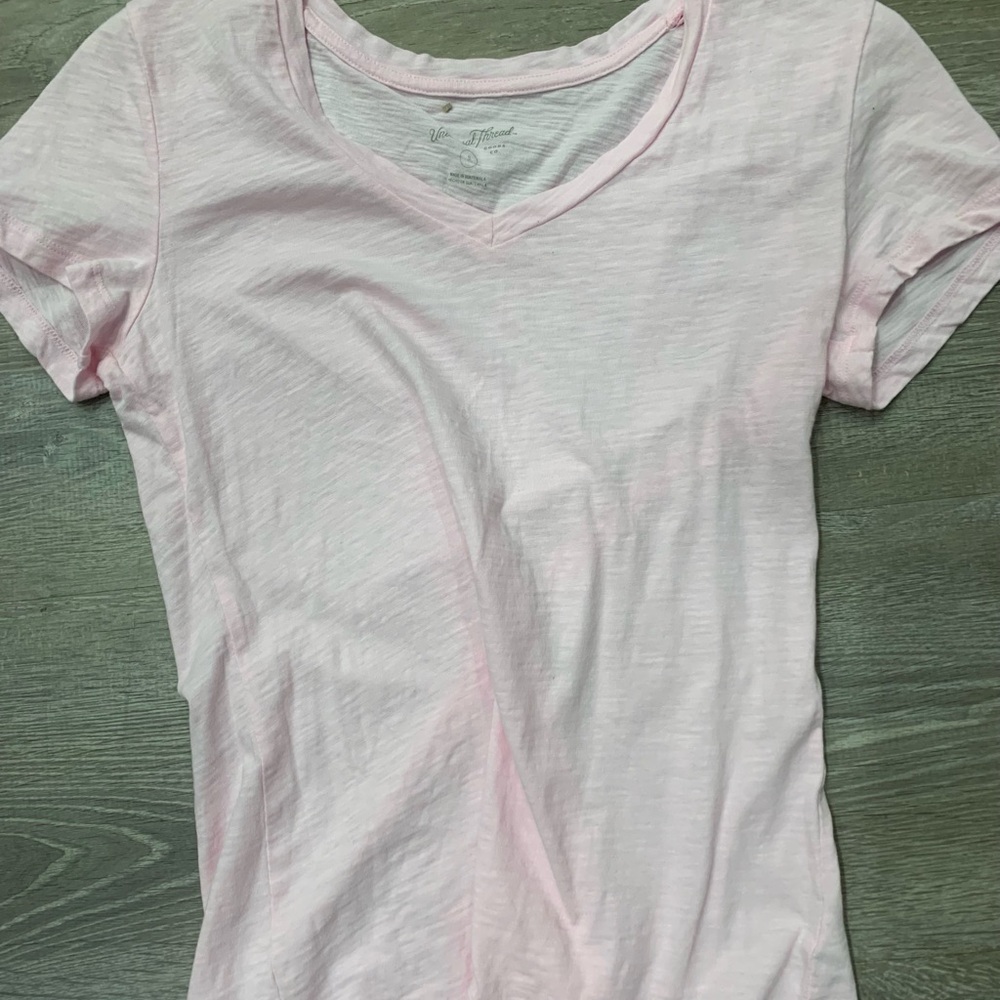 Universal Thread Pink Fitted Short Sleeve T-Shirt